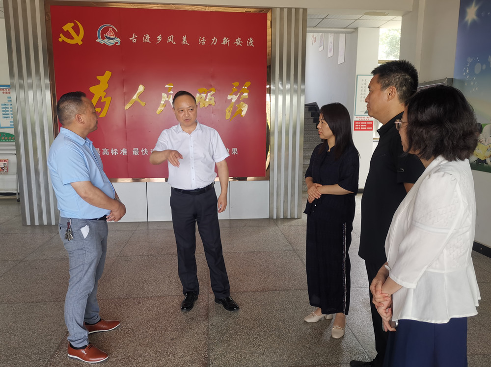 圖為督查組一行在新安渡村督導(dǎo)。.jpg